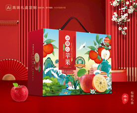 苹果包装 红富士礼盒
