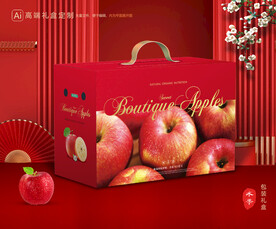 苹果包装 红富士礼盒