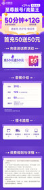 流量卡通信详情页海报