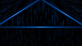 蓝色粒子光线三维空间AE模板