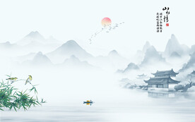 水墨江南水乡