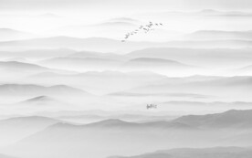 山水水墨画风景图