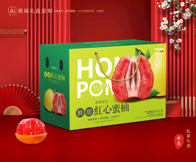 柚子包装 蜜柚礼盒