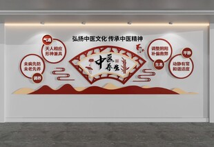 弘扬中医文化精神文化墙