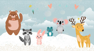 卡通儿童房背景