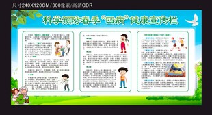 科学预防春季疾病宣传栏