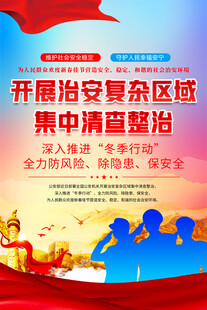 复杂区域整治宣传海报