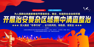 开展治安复杂区域集中清查整治