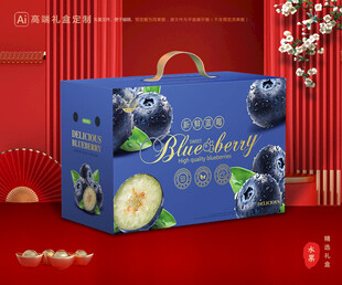 蓝莓包装 水果礼盒