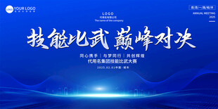 职工技能大赛展板