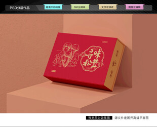 松茸礼盒 菌菇包装