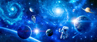 太空行星宇宙黑洞银河星空背景墙