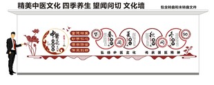 传统中医四季养生文化墙