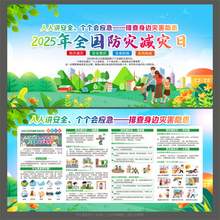 2025年全国防灾减灾宣传栏