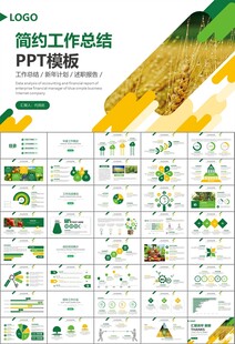 绿色农业产业总结计划ppt模板