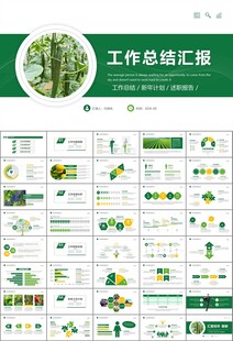 绿色农业产业总结计划ppt模板