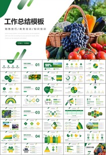 绿色农业产业总结计划ppt模板