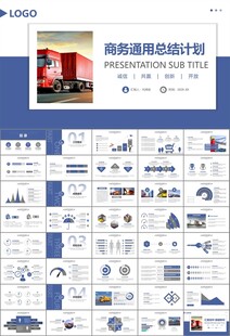 物流运输快递行业总结计划PPT