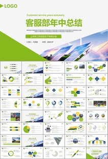 太阳能清洁能源光伏产业PPT