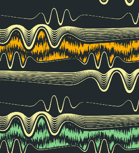 动感波浪线条图案背景