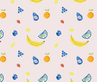 水果图案的可爱背景图
