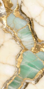 绿白金相间大理石纹理