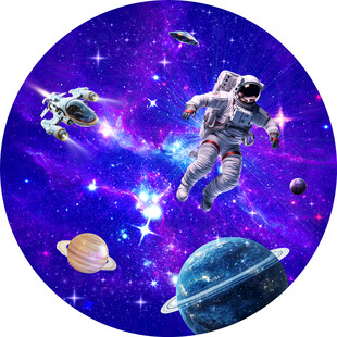 圆形星空软膜天花