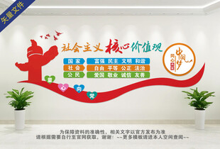 社会主义核心价值观文化墙