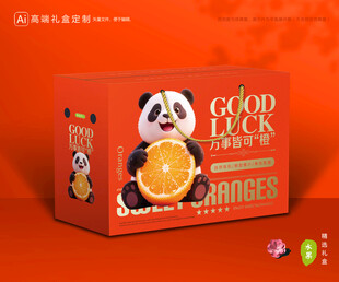 橙子包装 脐橙礼盒