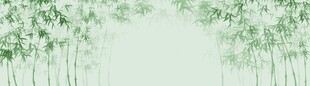新中式翠竹水墨竹子背景灯箱