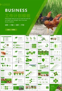 绿色生态农家鸡舍家禽养殖PPT
