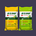 微生物肥包装（平面分层矢量图）