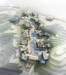 林风眠别墅区鸟瞰效果图