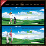 2018现代风高尔夫海报设计图