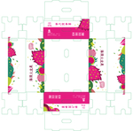 火龙果包装设计展开图