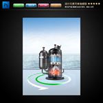 双转子变频压缩机的内部结构