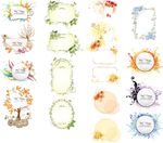 矢量花纹  边框