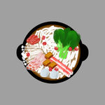 米线 插画 海报 手绘