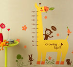 硅藻泥量身高矢量图卡通背景墙