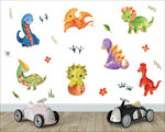 可爱恐龙背景墙