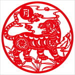 虎剪纸