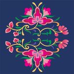 苗族刺绣花纹侗绣服饰矢量纹样元