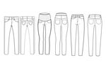 服装设计裤装线稿全集 下