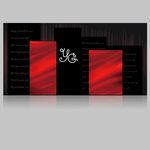 红黑金浪漫主题背景