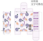 无花果润唇膏 唇油彩盒设计