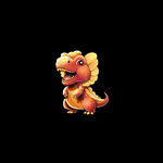 手绘卡通动漫恐龙 既龙