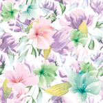 手绘潮流水彩花