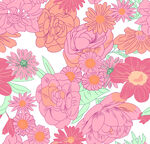 矢量化  数码印花   色块 