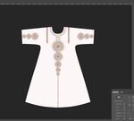 中式短袖传统服饰设计图