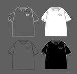 简约风格T恤设计款式图